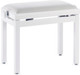 Stagg Rise & Fall Matt White Piano Bench with White Ribbed Velvet Top - PB39WHMVWH.jpg