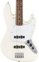 Fender Standard Series Jazz Bass Guitar in Olympic White - 0266840505 (4).jpg