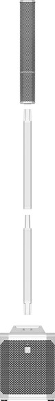 Electro Voice Evolve 30M Portable Column PA System - White - EVOLVE30M-W_9.jpg