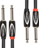 Roland Dual 1/4” TS Jack to Dual 1/4” TS Jack Interconnect Cable, 10ft / 3m in Black - 388266-rcc-3-2814_gal.jpg