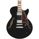 D’Angelico Premier SS Semi-Hollow Electric Guitar in Solid Black - DAPSSSBKNS-Body.jpg