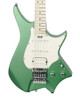 HILS HNS1 S-Style Headless Electric Guitar in Satin Emerald Green - HNS1MS-MEG-Hero.jpg