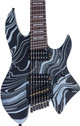 Sire X6 Headless 7-String Electric Guitar in Black Swirl - X67BKSW_1.jpg