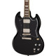 Epiphone Inspired by Gibson SG Standard Electric Guitar in Ebony - EIGSGSEBNHR- Front.jpg