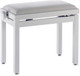 B Stock : Stagg Rise & Fall High Gloss White Piano Bench with White Ribbed Velvet Top - 001 - B-PB39WHPVW-0001  (2).jpg