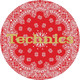 Technics Slipmat Bandana 3: Red - 60692 (1).jpg
