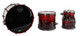 Second Hand Mapex Saturn V 10,12,16,22 In Black To Red Fade E/ Floor Tom Legs And Tom Mounts #022 - SH-243-0022 (2).jpg