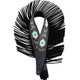 Levys Crazy Horse Leather Strap with Fringe Black Guitar Strap - MG317BOI-BLK-1.jpg