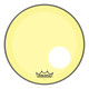 Remo Powerstroke 3 Colortone Bass Drum Head - Yellow - 18" - with 5" Offset Hole - 449196-P3-1318-CT-YEOH.jpg