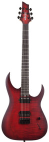 Schecter Sunset-6 Extreme Electric Guitar in Scarlet Burst - SCH-GTR-2571-Schecter-Sunset-6-Extreme-Scarlet-Burst-Front.jpg