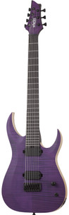 Schecter John Browne TAO-7 Signature 7-String Electric Guitar in Satin Trans Purple - SCH-GTR-463-Schecter-John-Browne-Tao-7-Satin-Trans-Purple-Tilt.jpg
