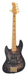 Sire Marcus Miller V10 Left Handed 5 String Bass in Transparent Black Satin - SIRELHV105TBKS-V10-5st-TRANSPARENT-BLACK-SATIN-I.jpg