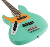 Sire Marcus Miller V5 24 Fret Left Handed 4-String Bass Guitar in Mild Green - SIRELH24V54MLG-Sire-V5-24-Fret-Left-Handed-4-String-Bass-Mild-Green-Angle.jpg