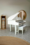 Roland GP6 Digital Mini-Grand Piano in Polished White - GP-6-PW-GP6-White_Lifestyle.jpg