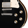 Gibson Les Paul Standard '60s Electric Guitar in Plain Top Ebony - LPS6P00ENNH1-Gibson-Les-Paul-Standard-60s-Plain-Top-Ebony-Top-Controls.jpg