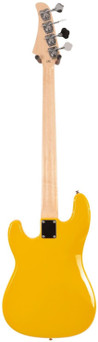 EastCoast PJ4 Yellow Bass Bundle with 25W Amp & Accessories - _BUN-EC-PJ4-YL25-Eastcoast-PJ4-Electric-Bass-Guitar-in-Yellow-Back.jpg