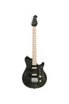 Sterling by Music Man Sub Axis AX3FM Flame Maple Top in Trans Black - AX3FMTBKM1-ST-AX3FM-TBK-M1-FRONT-FULL.jpg