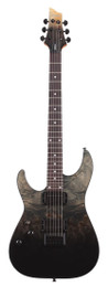 Schecter C-1 Left-Handed Standard Electric Guitar in Black Fade Burst Burl - C-1 STANDARD BLACK FADE BURST BURL LH 3952 FLAT1__46179.jpg