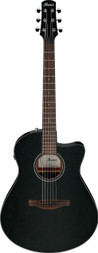 Ibanez AAM340CE-RUB Advanced Auditorium Electro Acoustic Guitar in Rustic Black - AAM340CE_RUB_5U_01_A.jpg