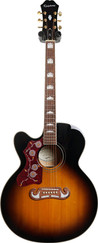 Epiphone Studio EJ-200SCE Electric Guitar In Vintage Sunburst, Left Handed - 201130364574025f.jpg