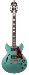 Second Hand D'Angelico Premier Mini DC Semi-Hollow Electric Guitar in Sky Blue 014 - SH-241-5014 (3).jpg