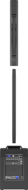 Electro Voice EV Evolve 50M Portable Column Array Active PA System with built-in 8 Channel Mixer - BLACK - 427417-EV_EVOLVE50M_Straight_Back_Disassembled_Black_2400.jpg