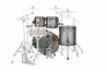 Mapex Saturn Evolution Shell Pack 22 in Gun Metal Grey - SE529XBBPG-Mapex-Saturn-Evolution-Shell-Pack-22x18-16x16-12x9-10x8-in-Gun-Metal-x2-TH800-Behind.jpg