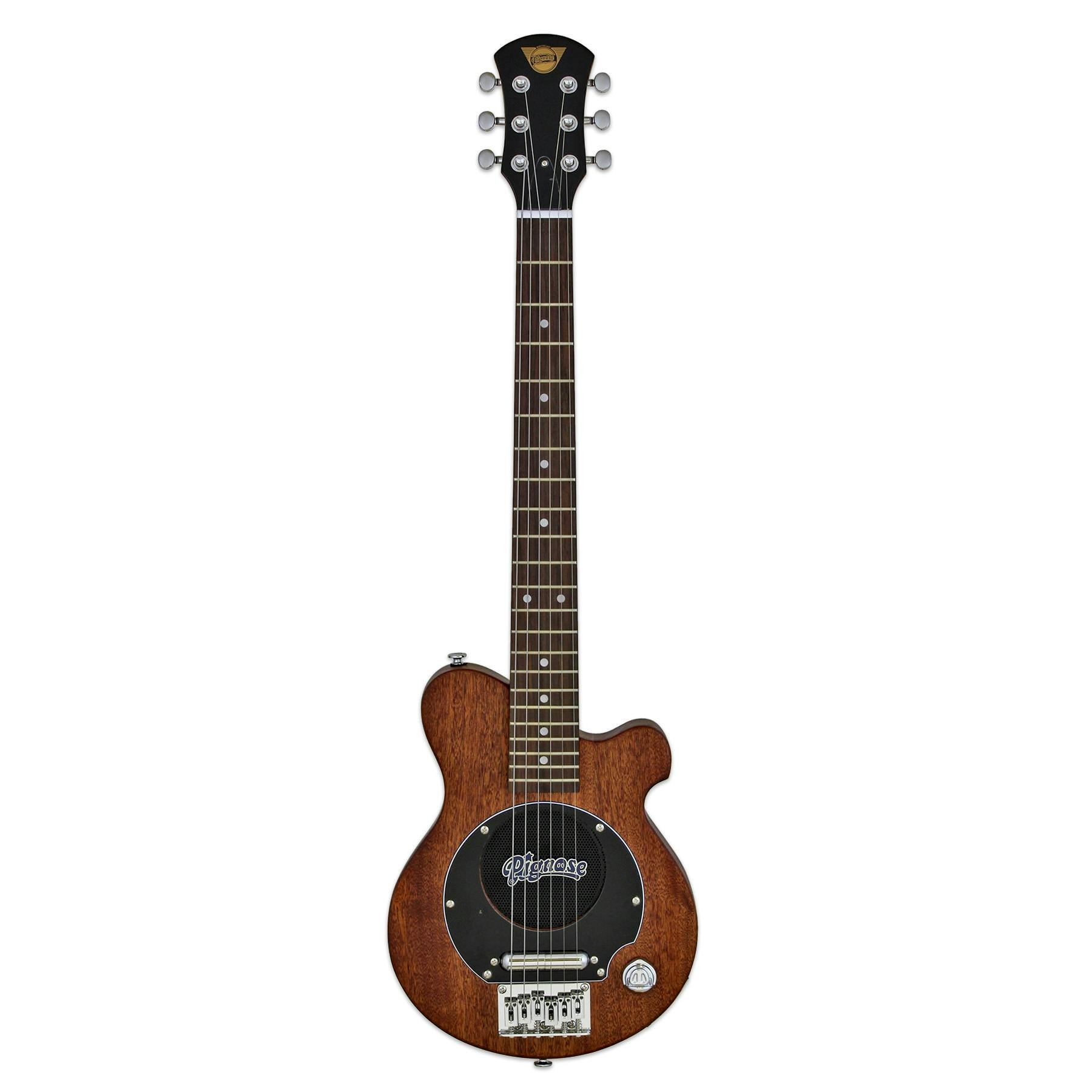 Pignose PGG-200MH Electric Guitar with Built-in Amplifier in Mahogany See-through Brown - PGG-200MH-STBR-2.jpg