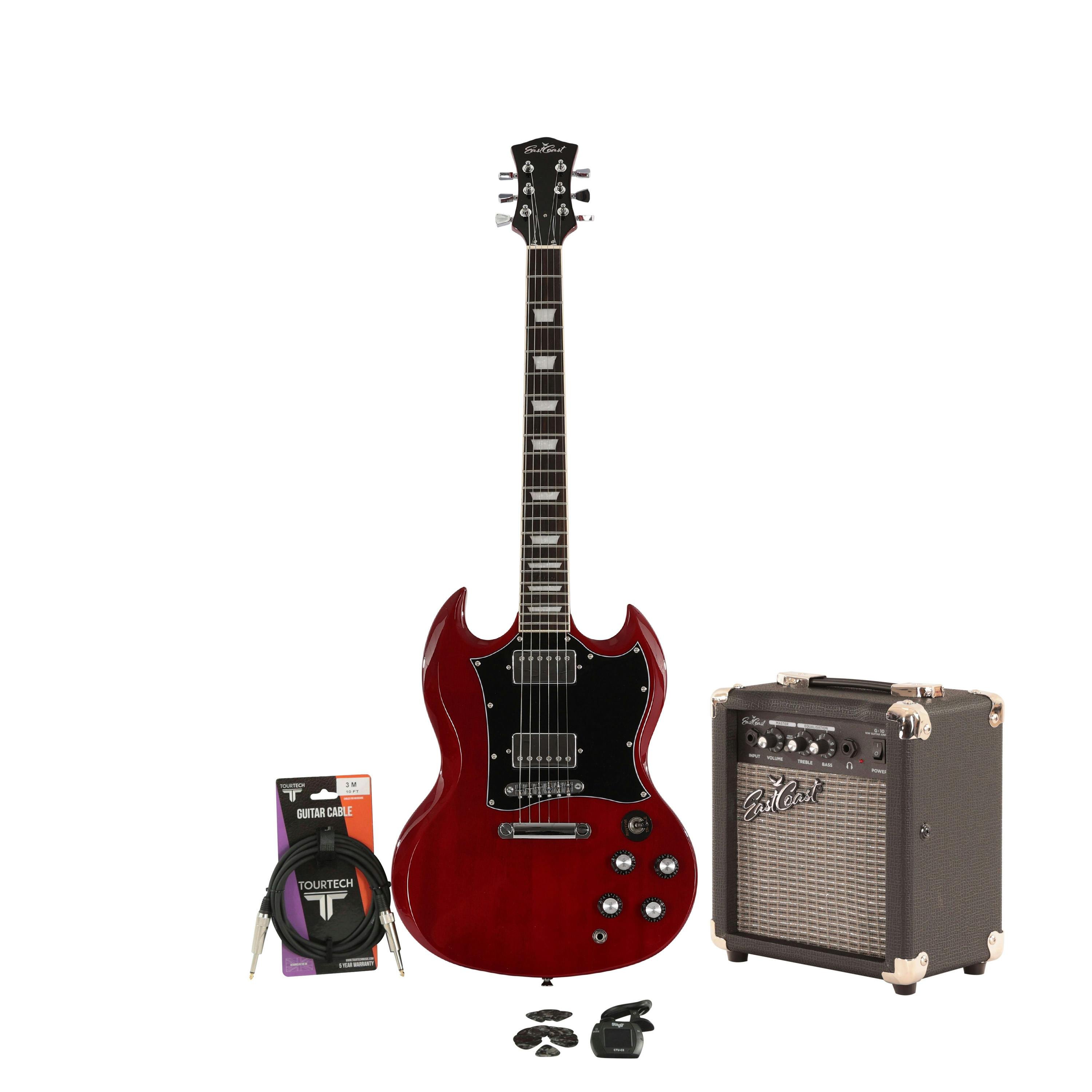 EastCoast GS10 Cherry Electric Guitar Starter Pack with 10W Amp and Accessories - _BUN-EC-GS10-2-CH-EC-GS10-CH-10.jpg