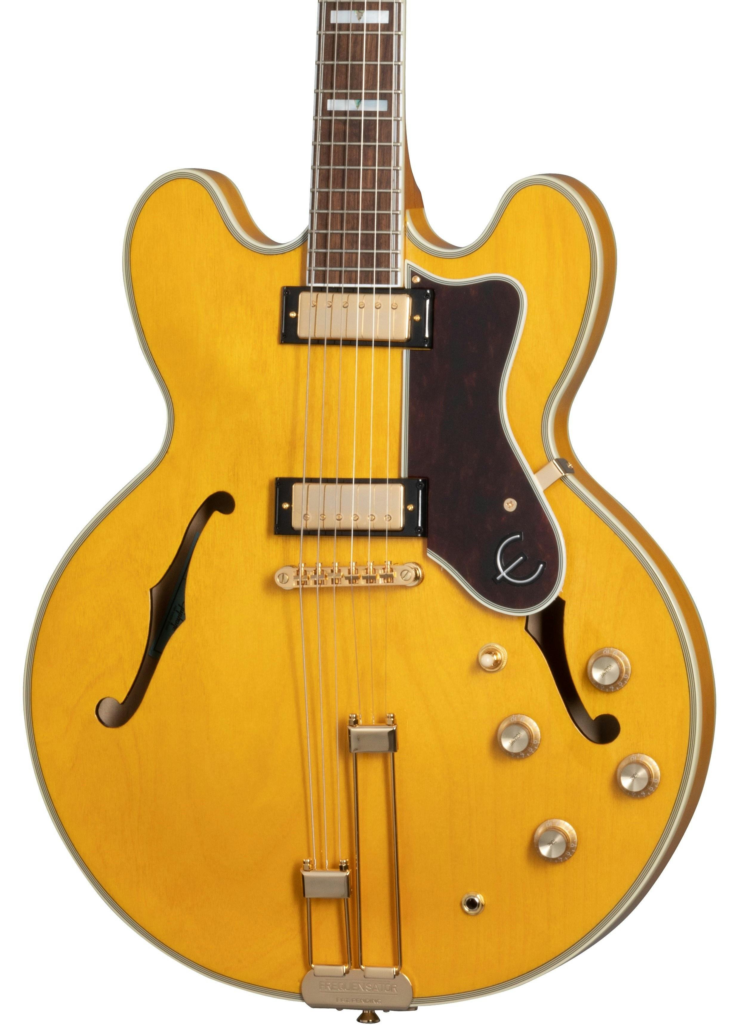 Epiphone Original Sheraton Semi-Hollow Electric Guitar in Natural - EOSHNAGH1-Epiphone-Sheraton-Frequensator-Natural-Body.jpg
