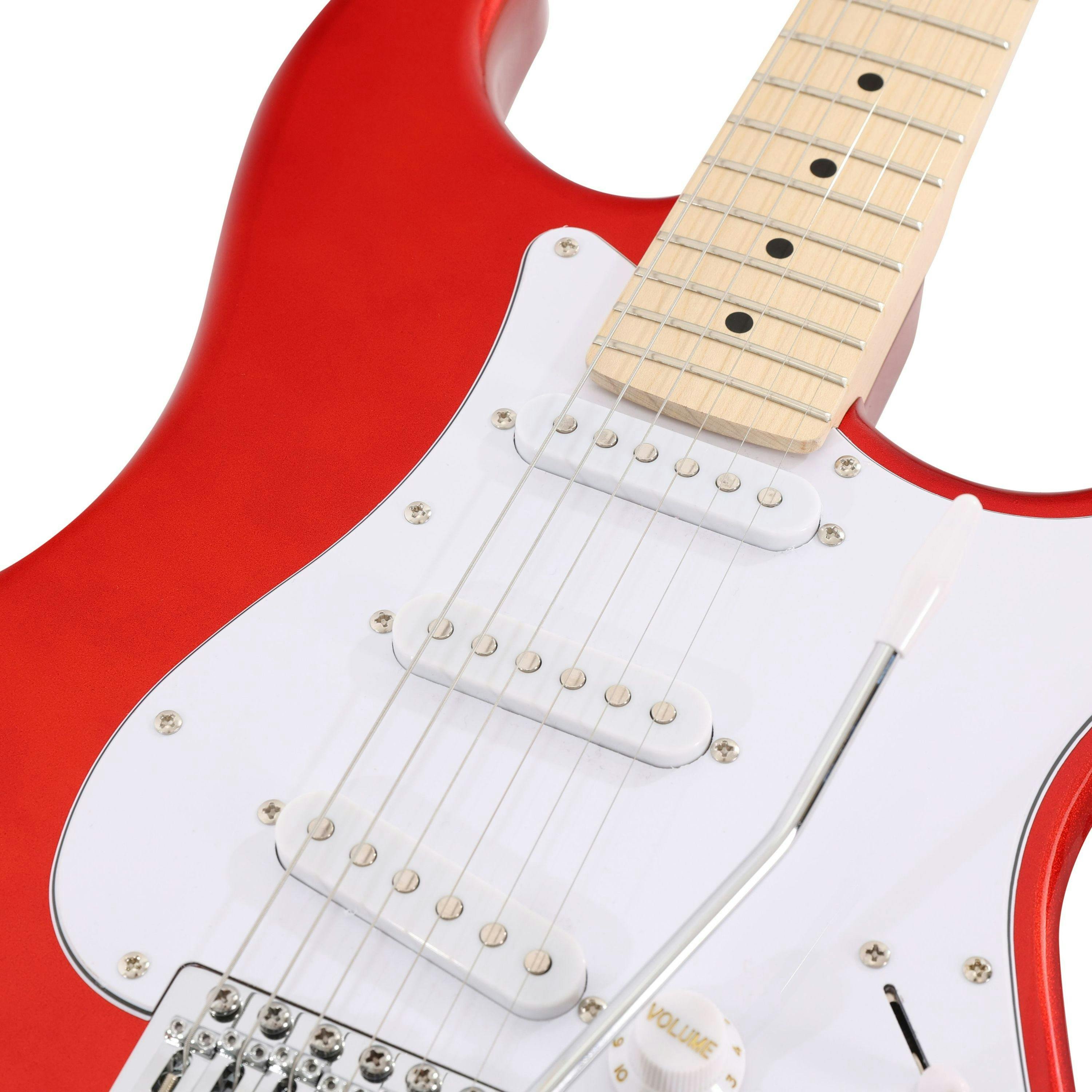 EastCoast ST1 Electric Guitar in Red with Maple Fretboard - 477387-EC-GS100-RED 5.jpg