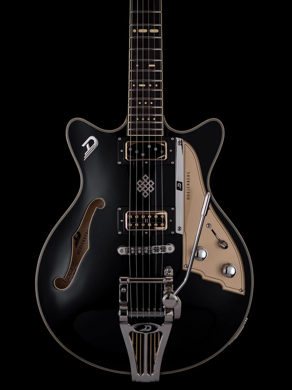 Duesenberg Alliance Series Joe Walsh Semi-Hollow Electric Guitar in Black - DAC-JW-BK_03.jpg
