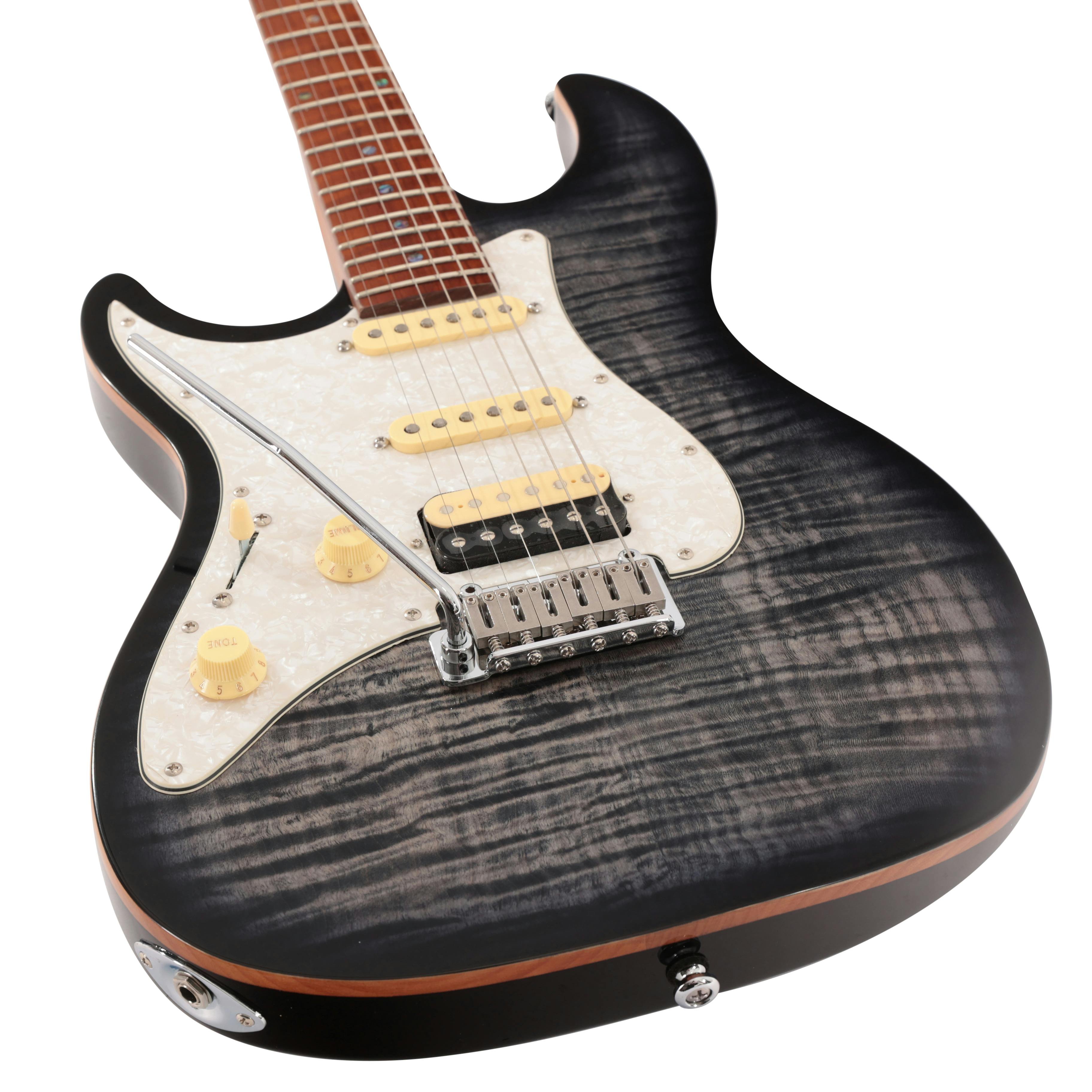 Sire Larry Carlton S7 FM Left Handed Electric Guitar in Trans