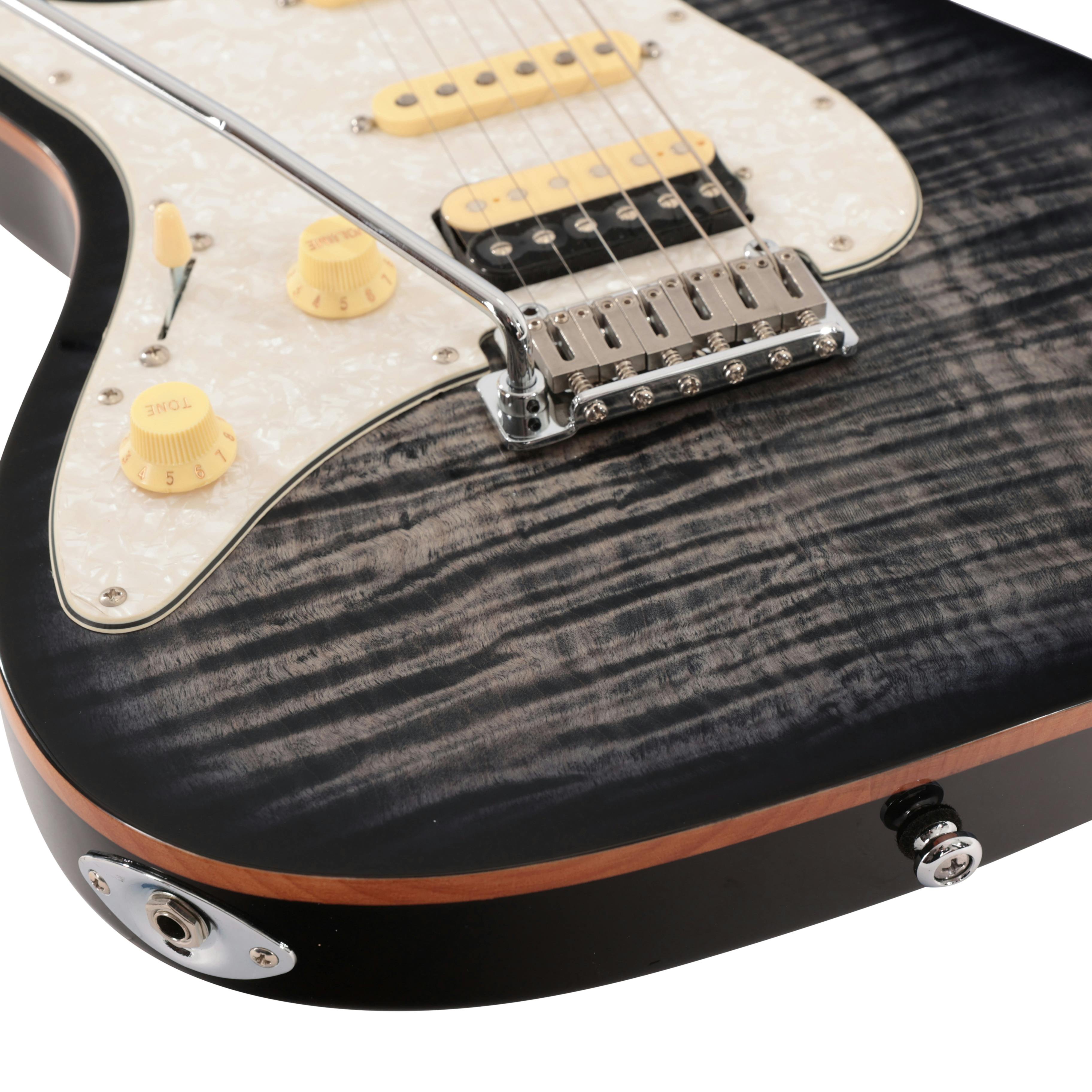 Sire Larry Carlton S7 FM Left Handed Electric Guitar in Trans Black - S7FMLHTBLK-S7FMLHTBLK-7.jpg