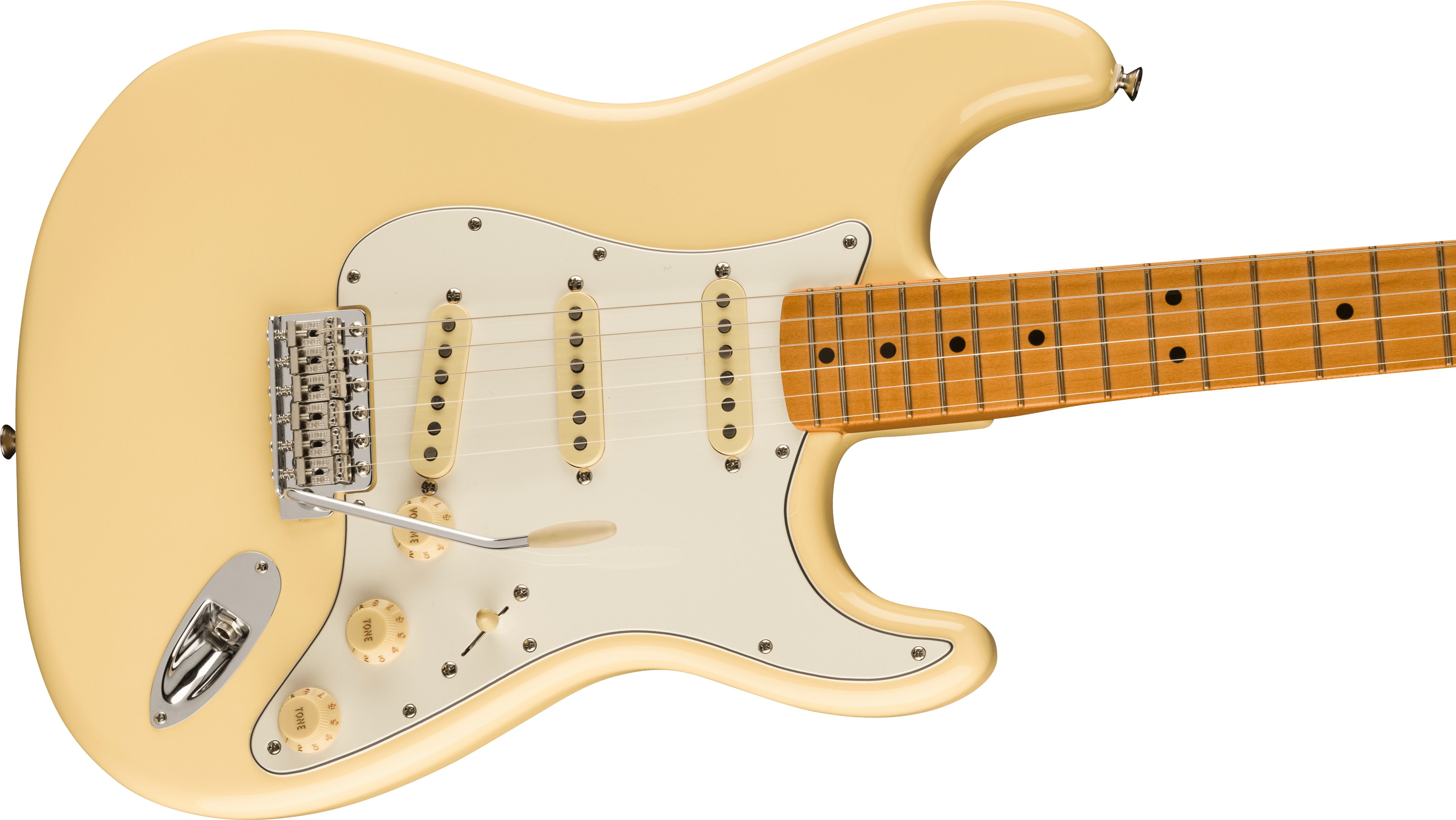 Fender Vintera II '70s Stratocaster Electric Guitar in Vintage White - 0149032341-Fender-Vintera-II-70s-Stratocaster-in-Vintage-White-Side.jpg