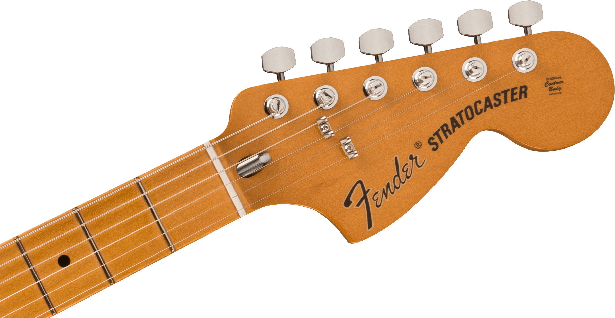 Fender Vintera II '70s Stratocaster Electric Guitar in Vintage White - 0149032341-Fender-Vintera-II-70s-Stratocaster-in-Vintage-White-Headstock.jpg