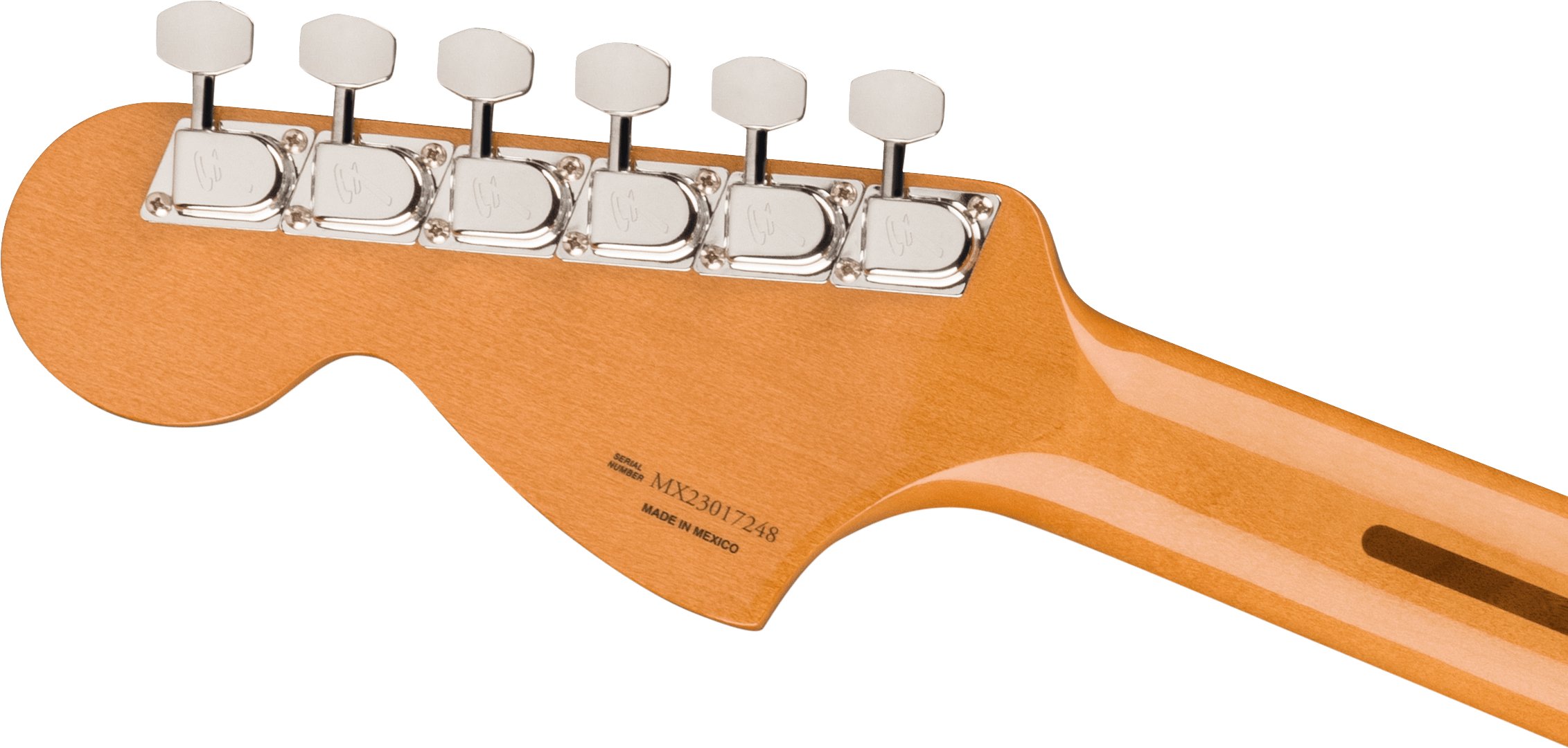 Fender Vintera II '70s Stratocaster Electric Guitar in Vintage White - 0149032341-8Fender-Vintera-II-70s-Stratocaster-in-Vintage-White-Tuners.jpg