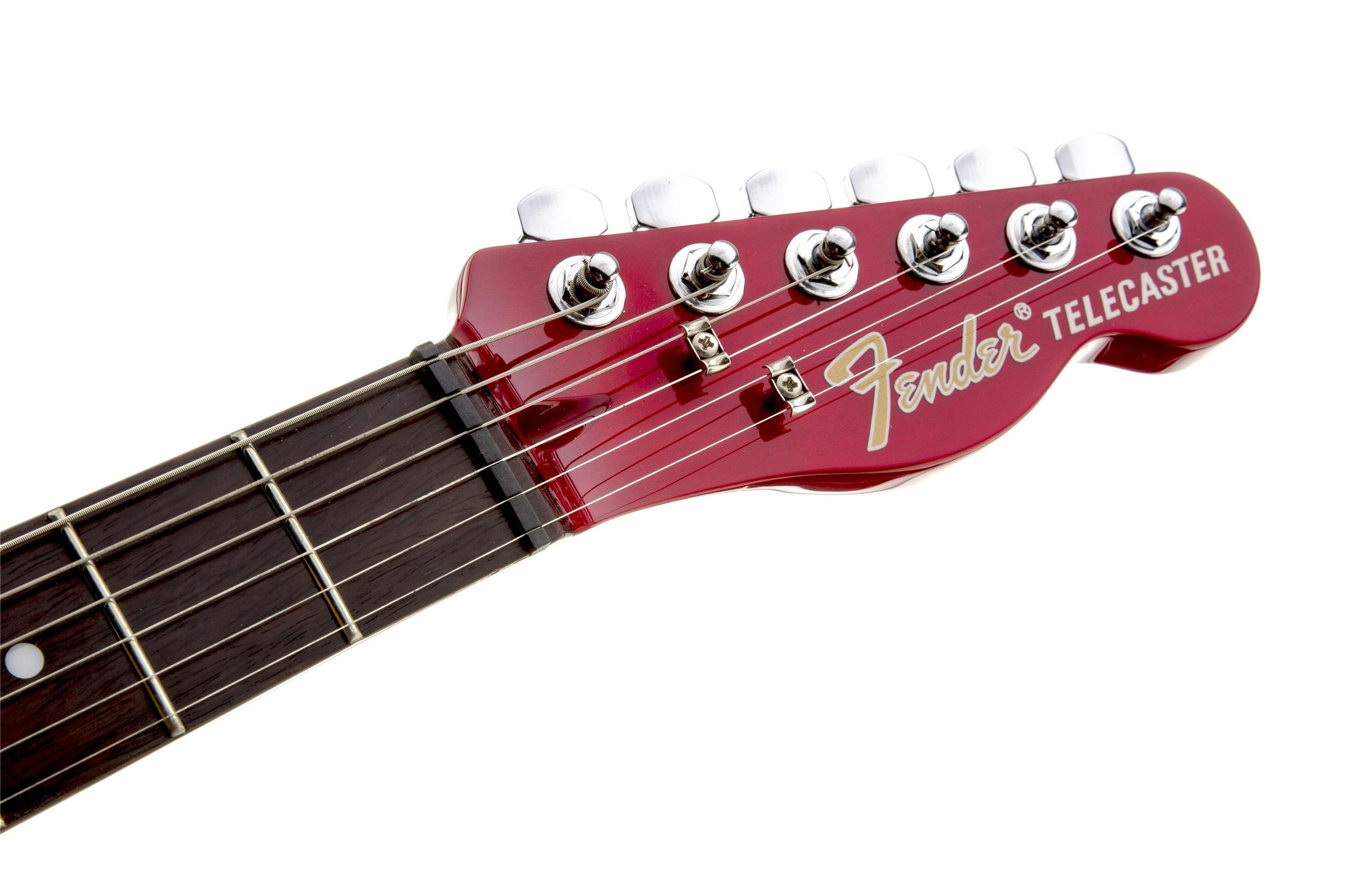 Fender Jim Adkins JA-90 Thinline Tele in Crimson Red Transparent