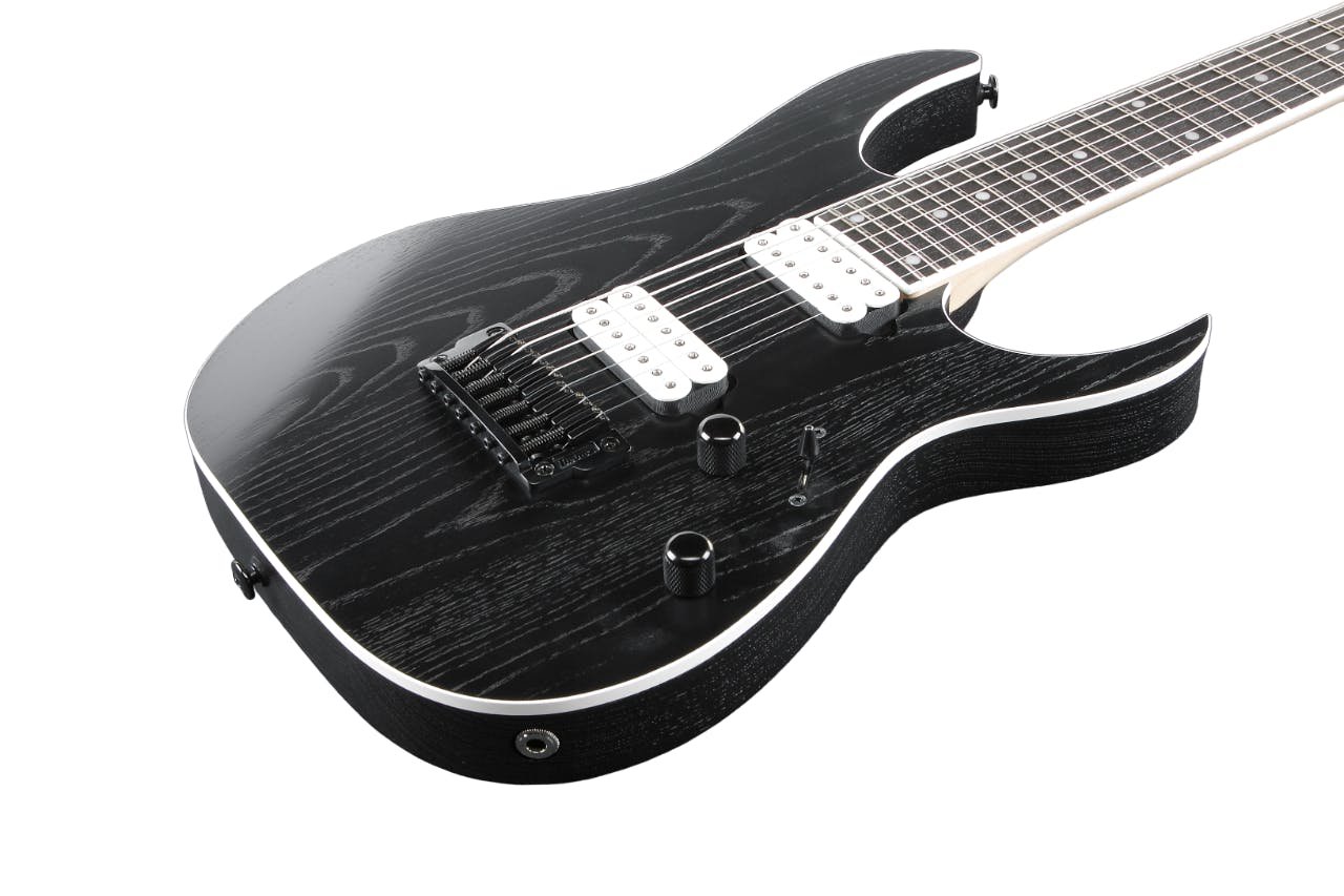 Ibanez RGR752AHBF-WK Electric Guitar in Weathered Black - RGR752AHBF-WK-RGR752AHBF-ibanez-black-angle.jpg