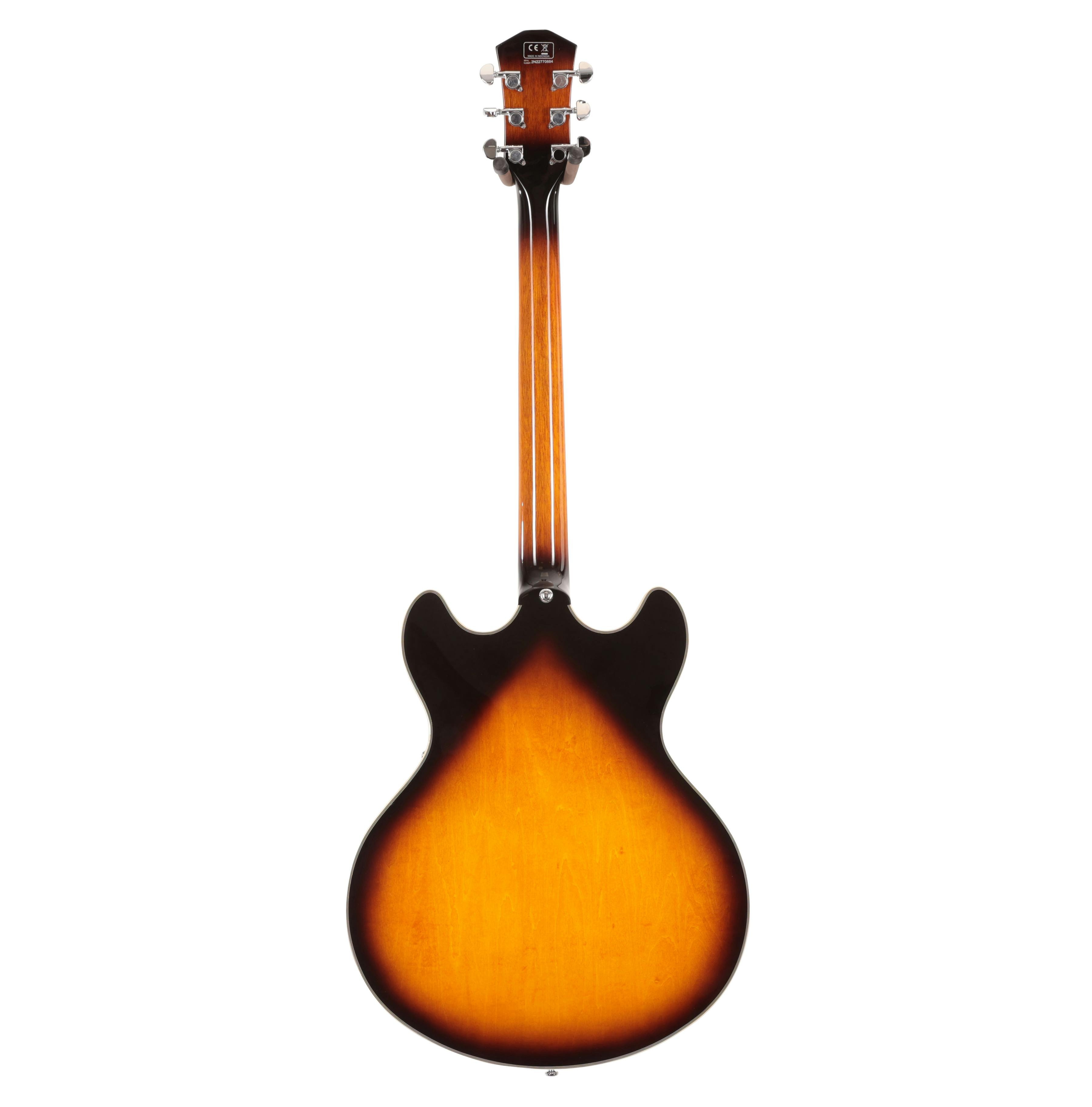 Sire Larry Carlton H7 Semi-Hollow Electric Guitar in Vintage Sunburst - H7TS-Sire-Larry-Carlton-H7-Hollowbody-Guitar-Vintage-Sunburst-Back.jpg