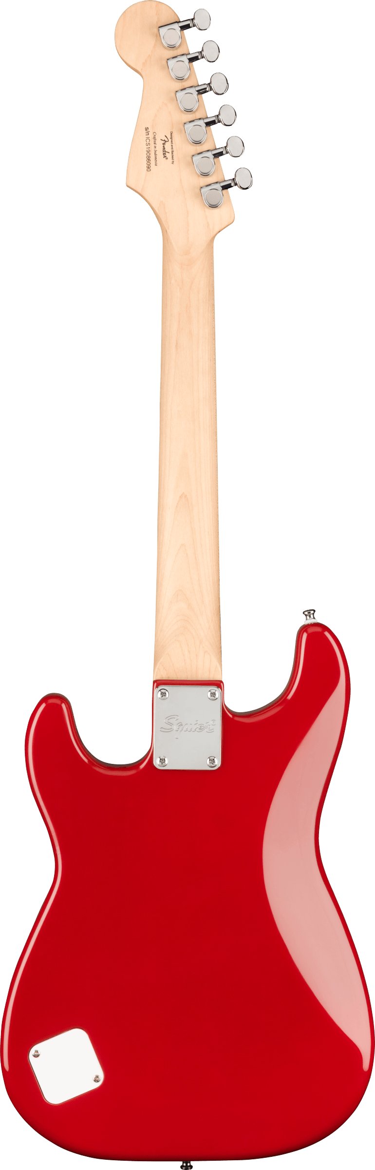 Squier Mini Strat Electric Guitar in Dakota Red. - 390814-0370121554_gtr_back_001_rl.jpg