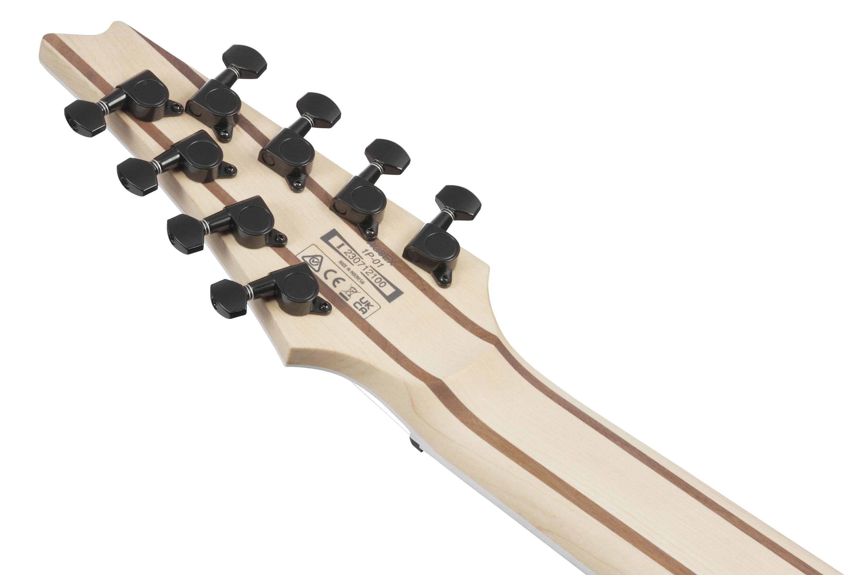 Ibanez RG8EX-BKF 8-String Electric Guitar in Black Flat - RG8EX-BKF-rg8ex-black-flat-headstock-back.jpg