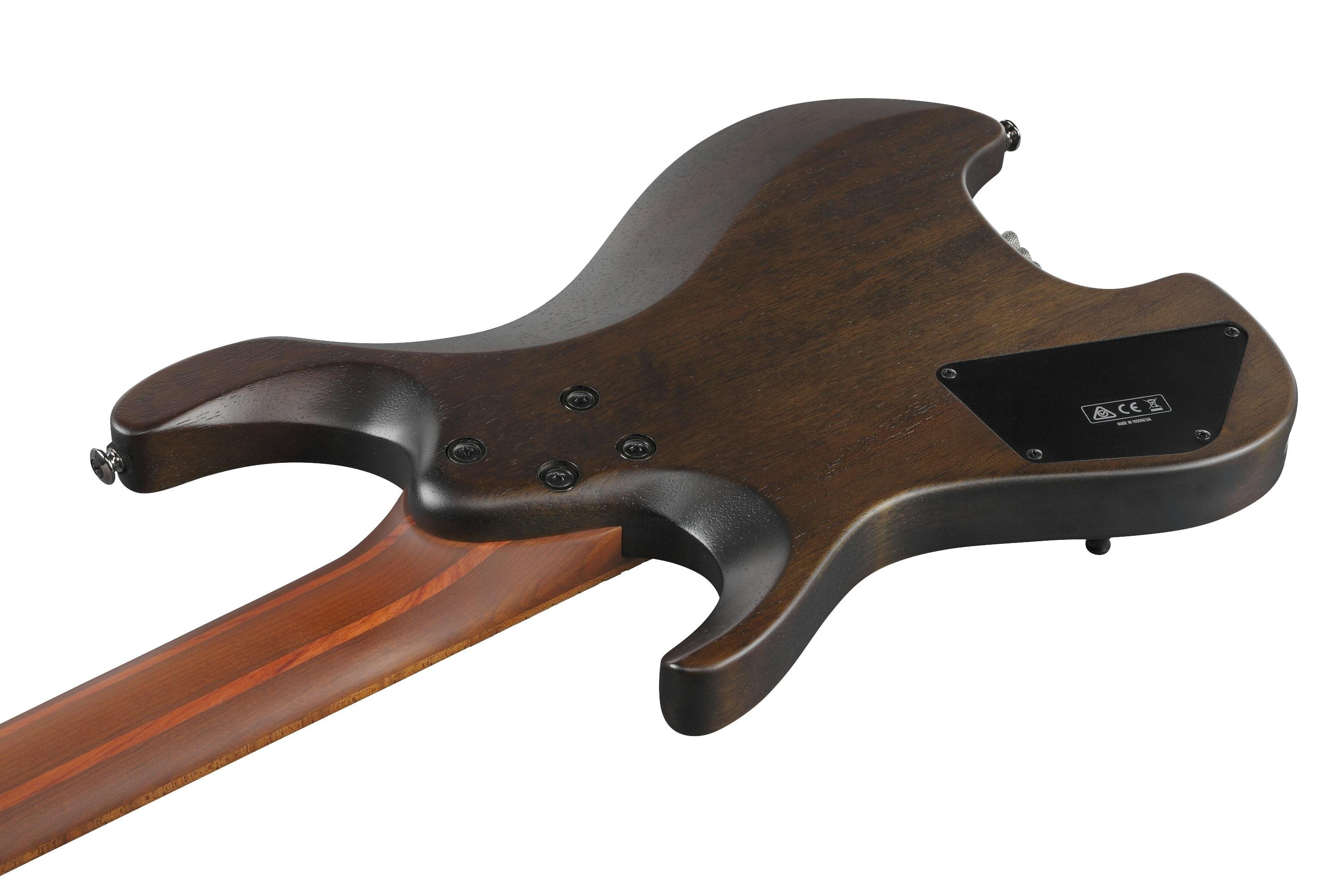 Ibanez QX527PB-ABS Q Series 7-String Headless Electric Guitar HH in Antique Brown Stained with Slanted Frets - 446426-Ibanez-Q-Series-Headless-7-String-Guitar-HH-Antique-Brown-Stained-Body-Angle-Back.jpg