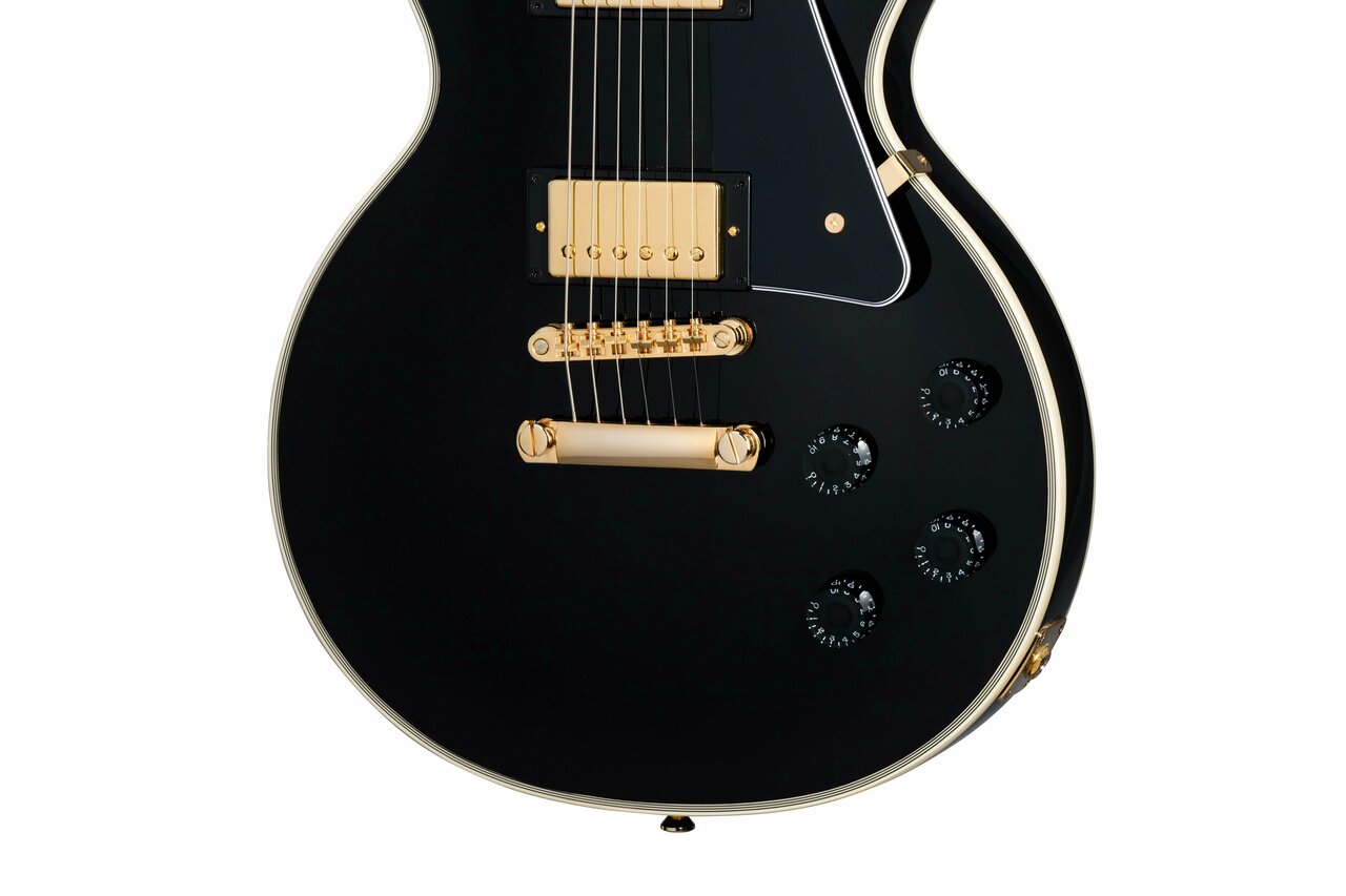 Epiphone Inspired by Gibson Les Paul Custom in Ebony - ECLPCEBGH1-ECLPCEBGH1_knobs.jpg