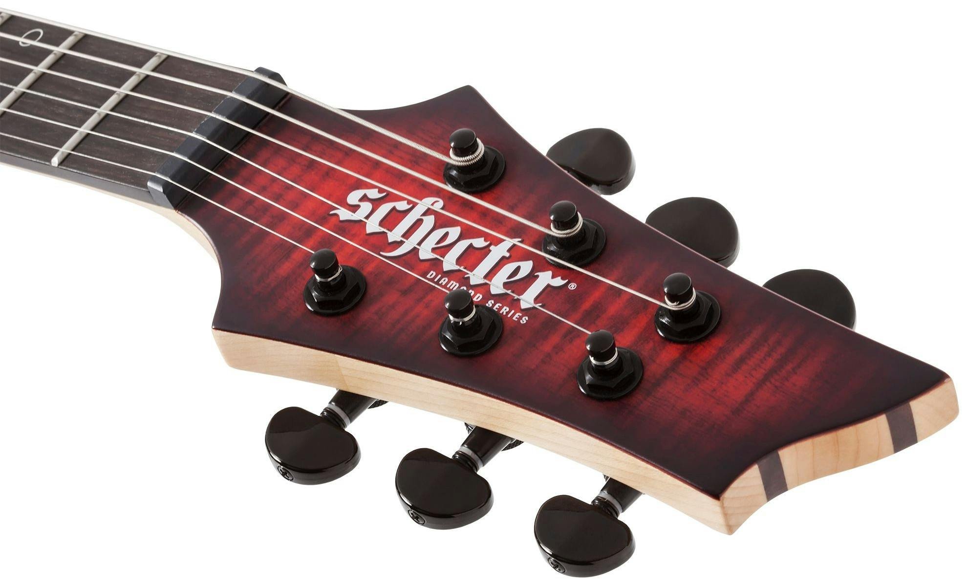 Schecter Sunset-6 Extreme Electric Guitar in Scarlet Burst - SCH-GTR-2571-Schecter-Sunset-6-Extreme-Scarlet-Burst-Headstock.jpg