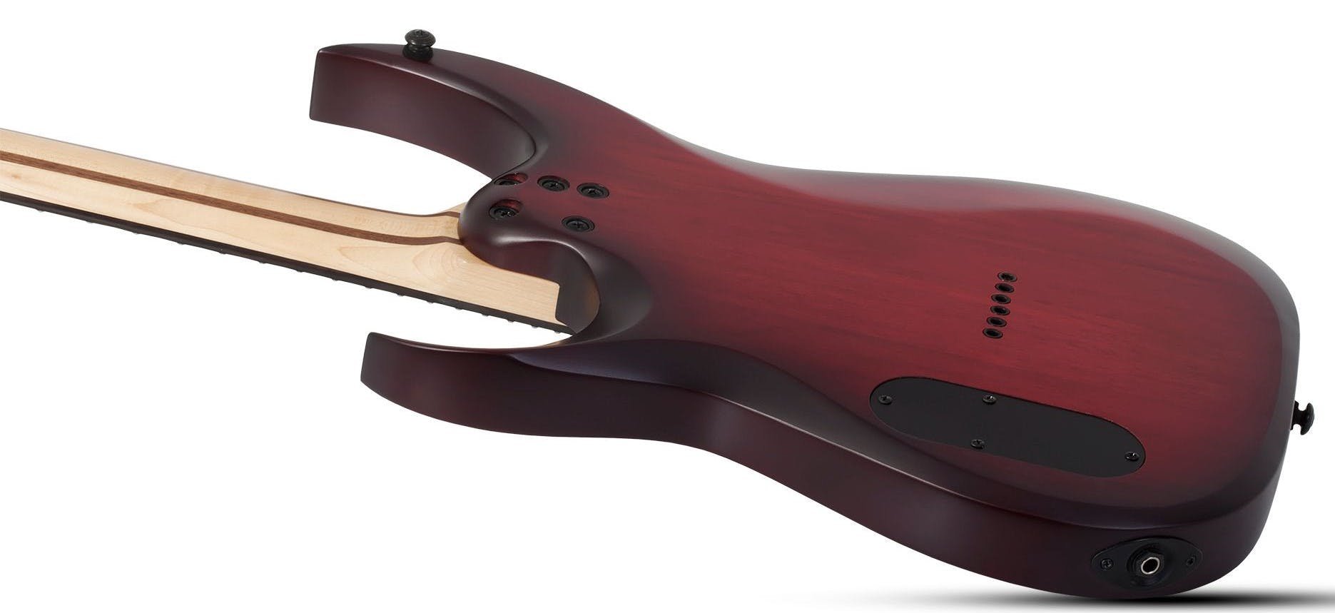 Schecter Sunset-6 Extreme Electric Guitar in Scarlet Burst - SCH-GTR-2571-Schecter-Sunset-6-Extreme-Scarlet-Burst-Back-Side.jpg