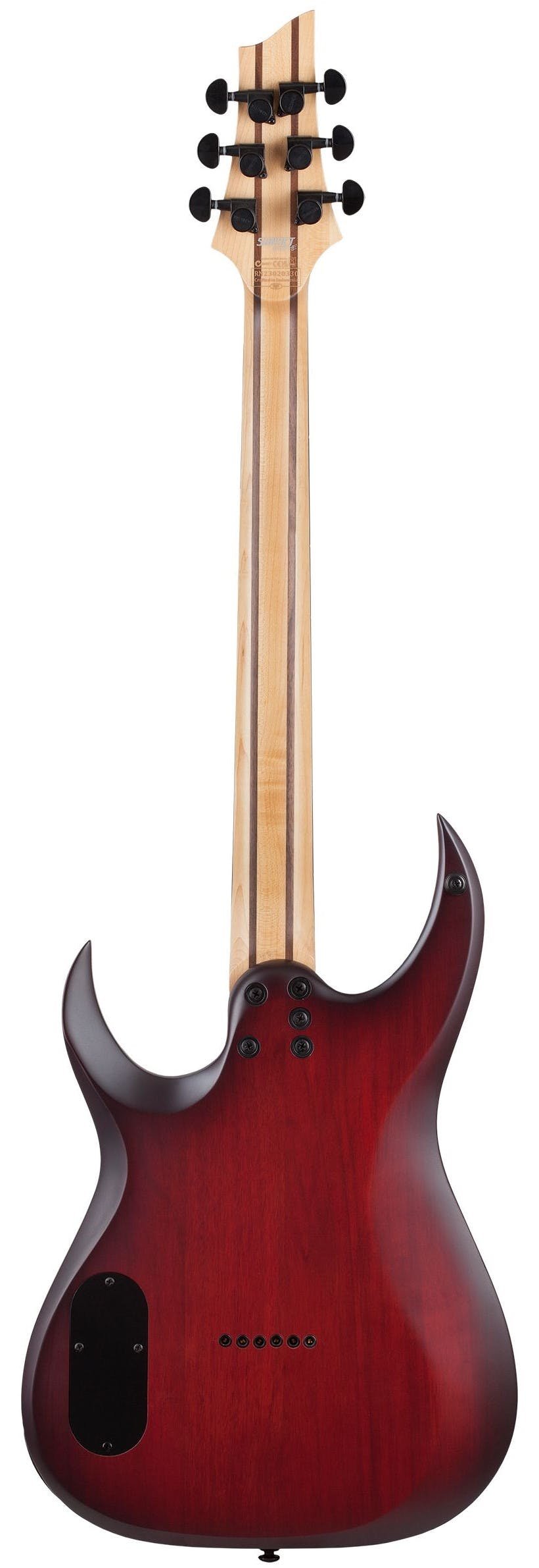 Schecter Sunset-6 Extreme Electric Guitar in Scarlet Burst - SCH-GTR-2571-Schecter-Sunset-6-Extreme-Scarlet-Burst-Back.jpg
