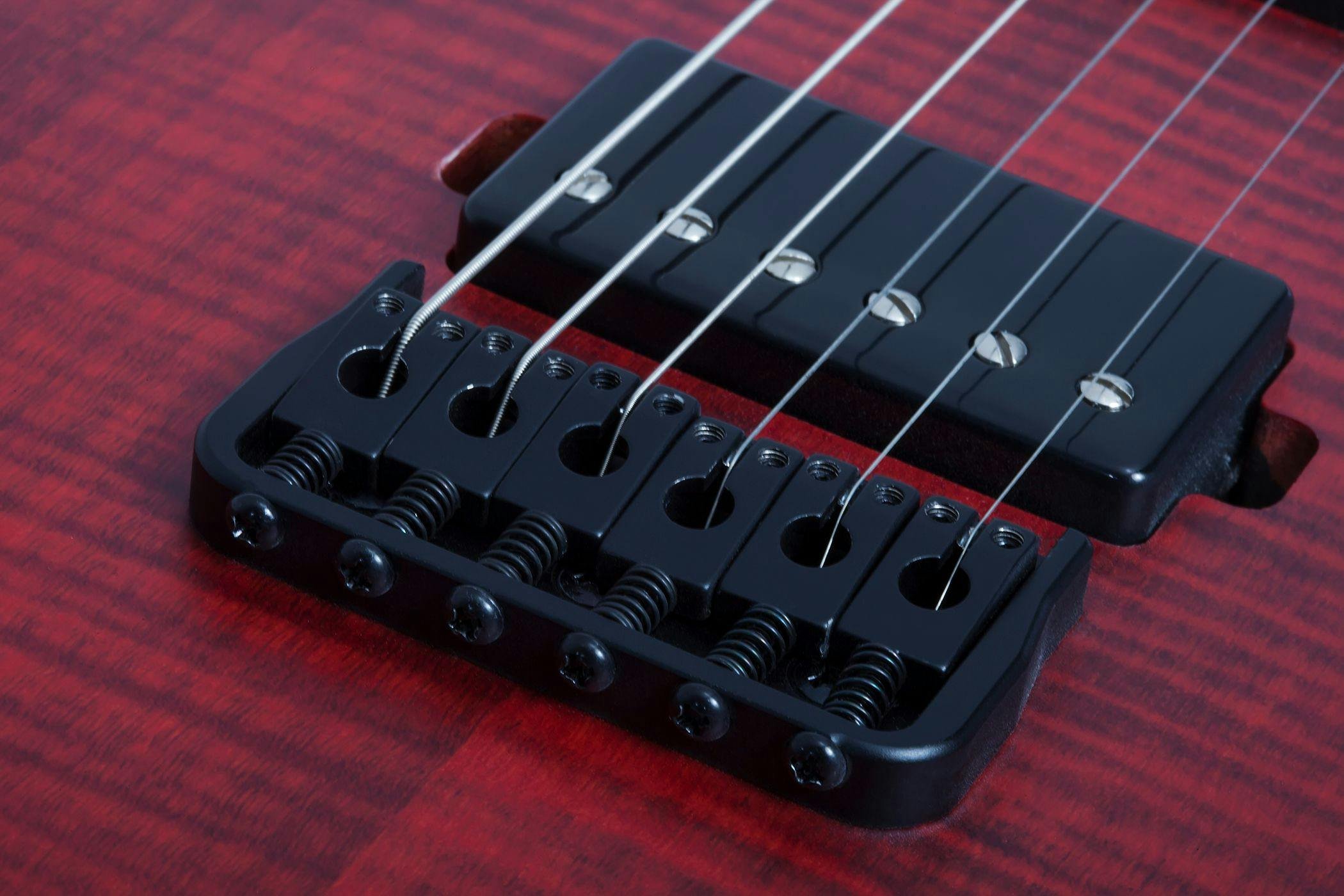 Schecter Sunset-6 Extreme Electric Guitar in Scarlet Burst - SCH-GTR-2571-Schecter-Sunset-6-Extreme-Scarlet-Burst-Bridge-Pickup.jpg