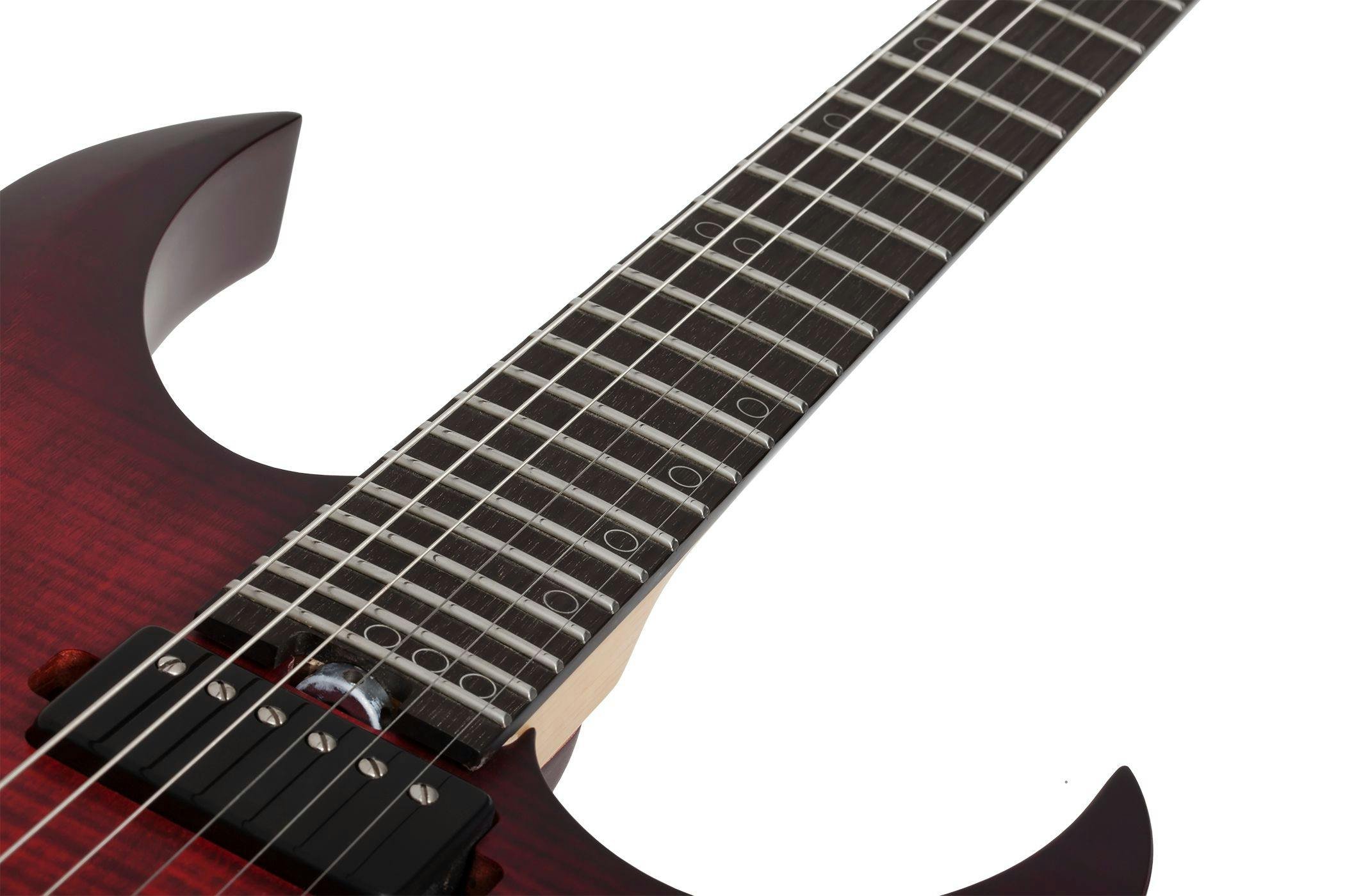 Schecter Sunset-6 Extreme Electric Guitar in Scarlet Burst - SCH-GTR-2571-Schecter-Sunset-6-Extreme-Scarlet-Burst-Inlays.jpg