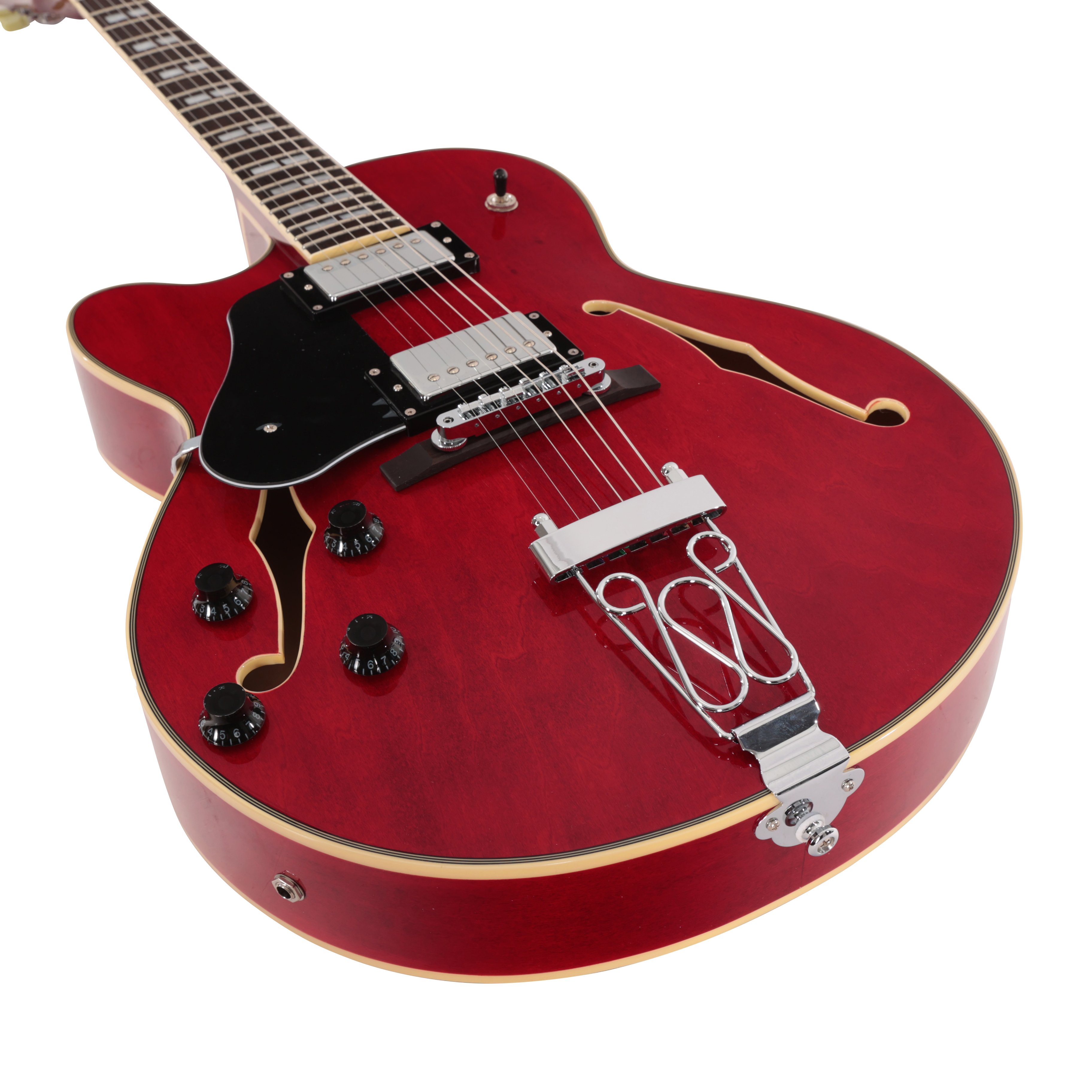 Sire Larry Carlton H7F Left Handed Electric Guitar in See Through Red - H7FLHSTR (5).jpg